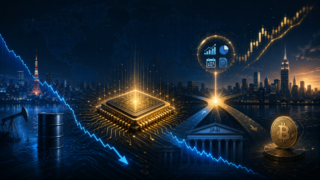 MARKET EYE朝刊｜原油・米金利低下でAI株反発、今夜の米PCEとNVIDIA決算が分岐点【2026年8月26日】